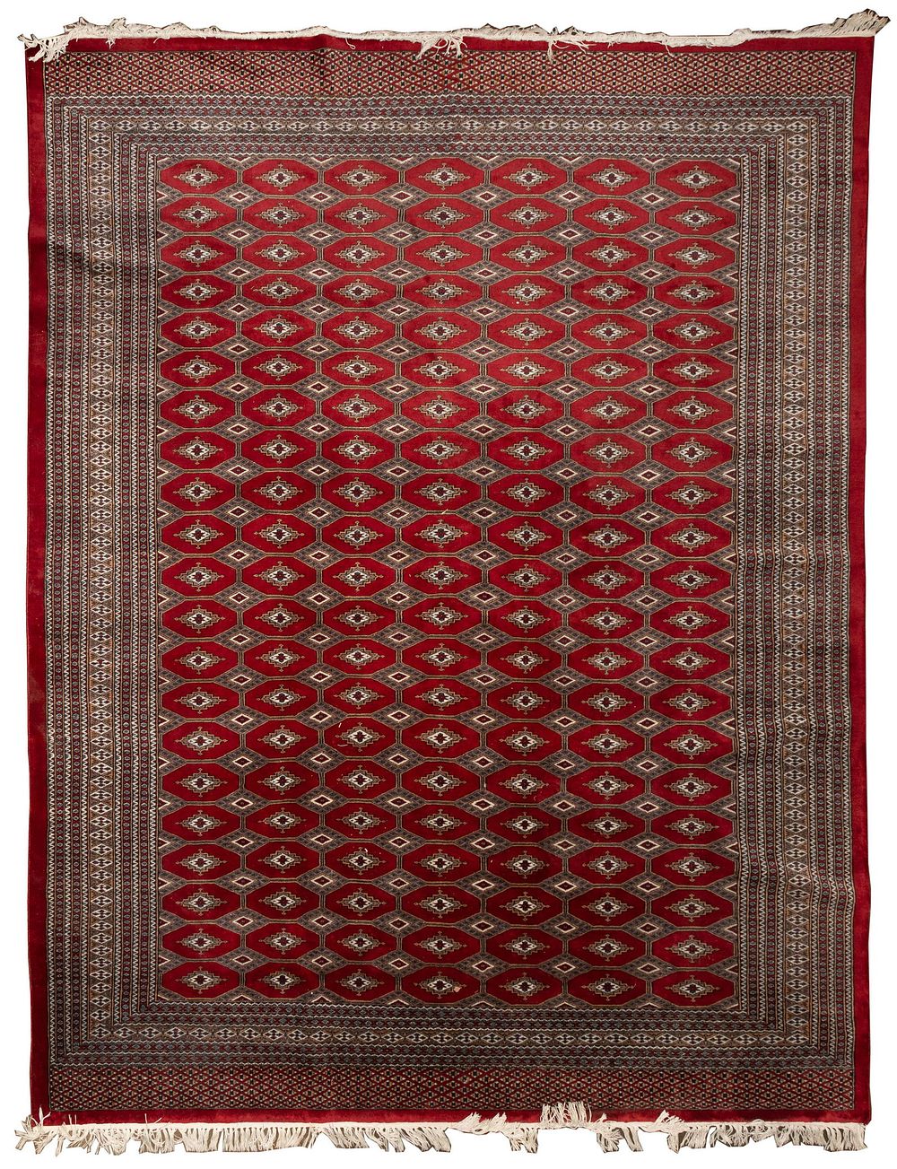 Lot 453: Persian Bokara Style Room Size Wool Rug