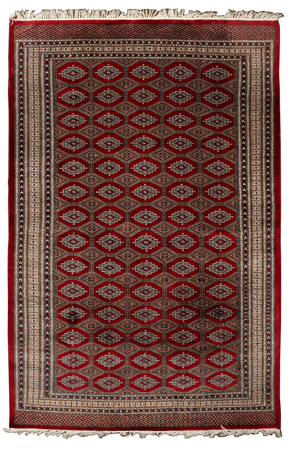 Lot 454: Persian Bokara Style Room Size Wool Rug