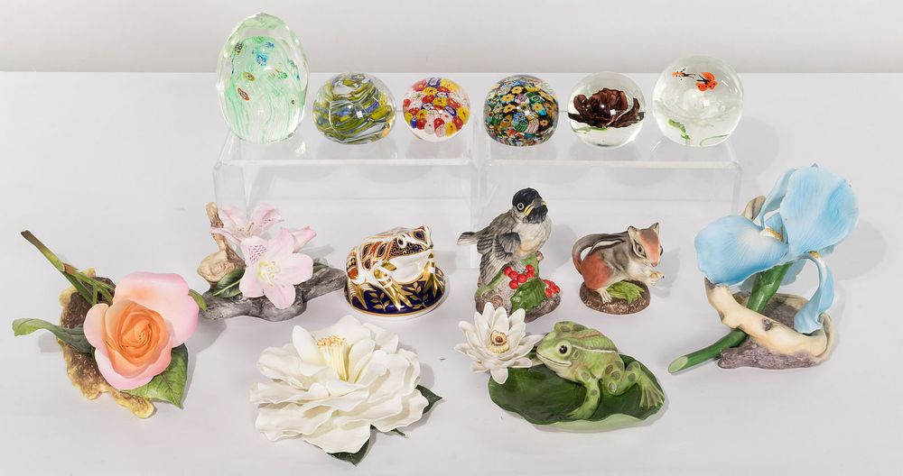 Lot 480: Boehm Figurine and Paperweight Assortment