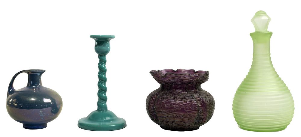 Lot 482: Purple Art Glass Vase