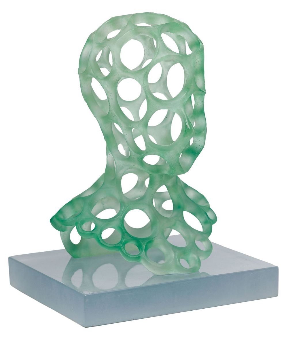 Lot 486: Jean Faucher for Daum 'Reves' Pate De Verre Sculpture