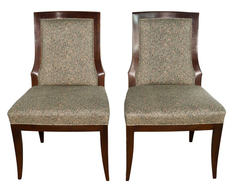 Lot 496: Laura Kirar for Baker Upholstered Chairs