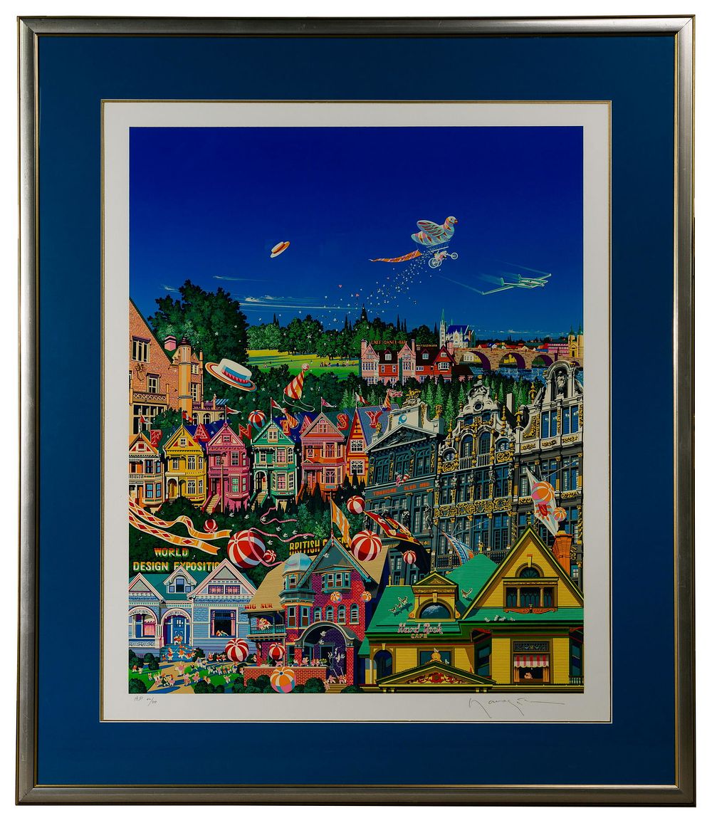 Lot 158: Hiro Yamagata (Japanese / American, b.1948) 'Fantasy' Serigraph