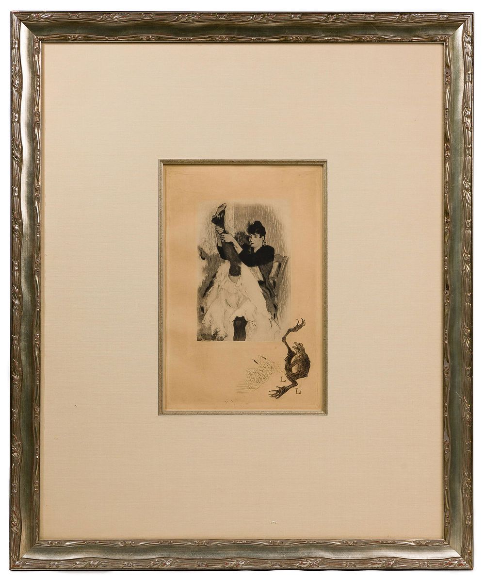 Lot 159: Louis Legrand (French, 1863-1951) Etching with Aquatint
