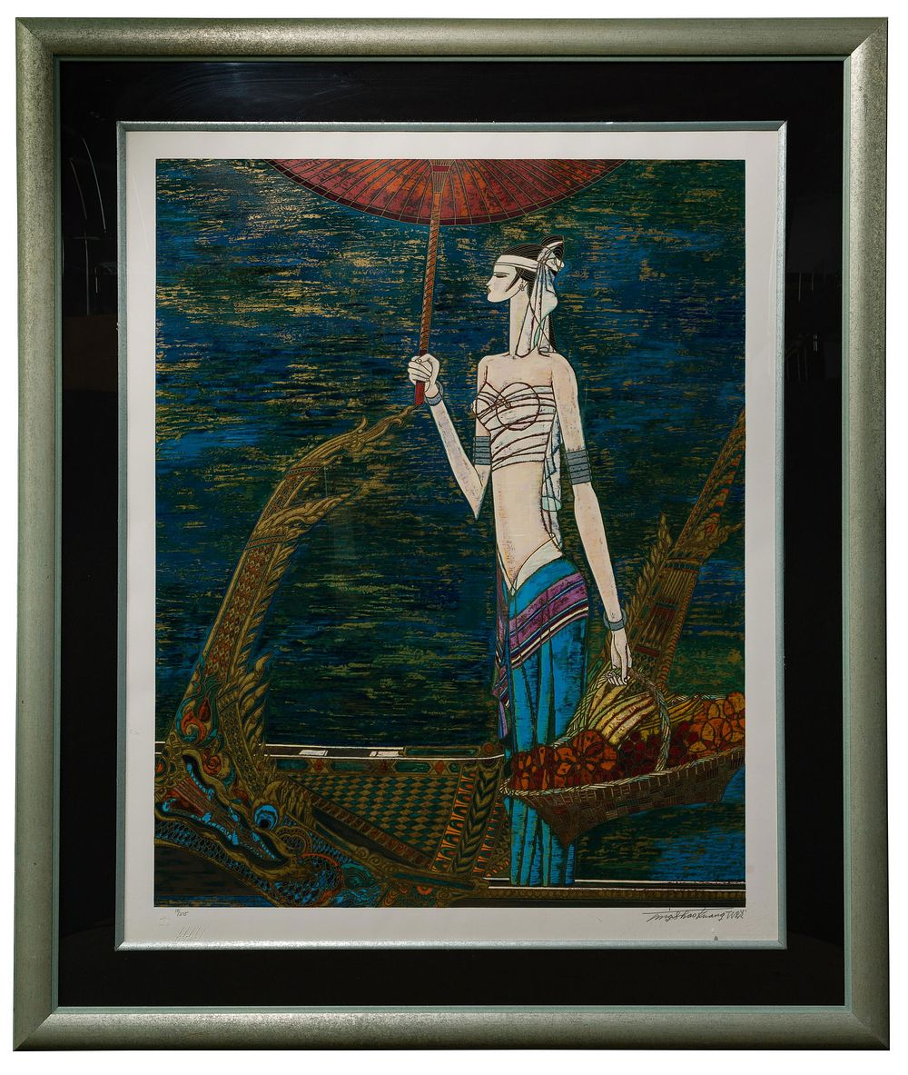 Lot 167: Ting Shao Kuang (Chinese / American, b.1939) Serigraph