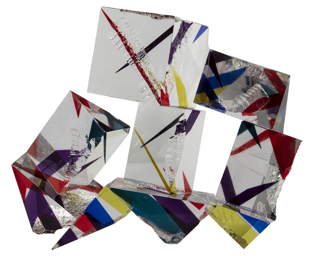 Lot 180: Rod Garrett (American, 20th Century) 'Pick of the Litter' Acrylic Sculpture