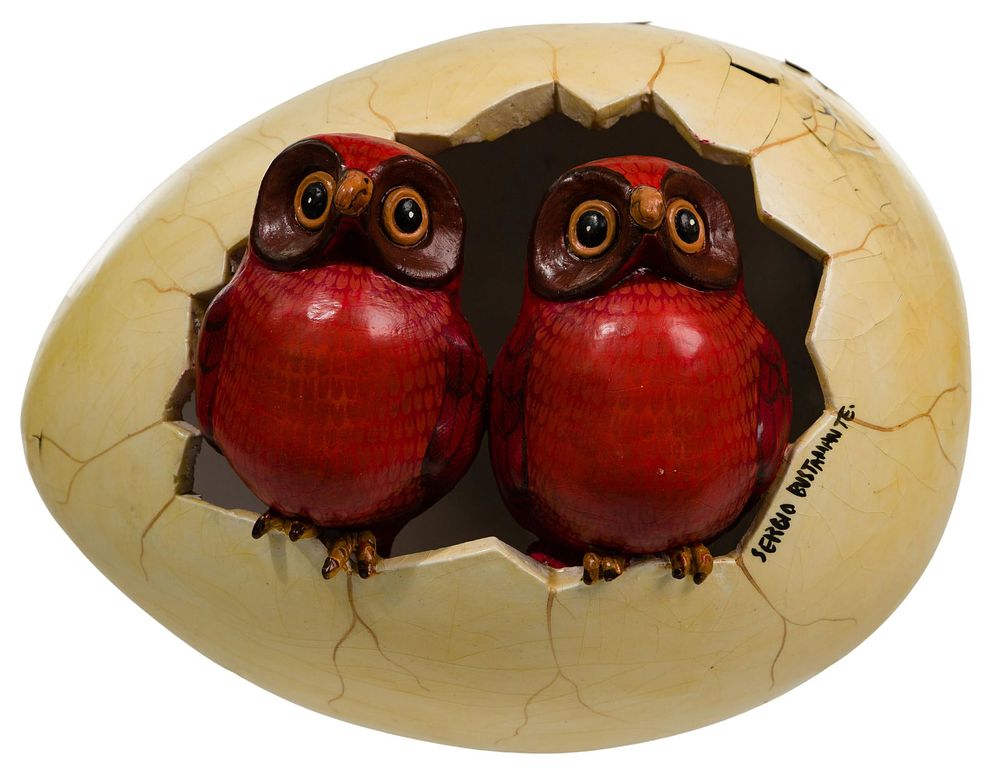 Lot 181: Sergio Bustamante (Mexican, b.1949) Owl Sculpture