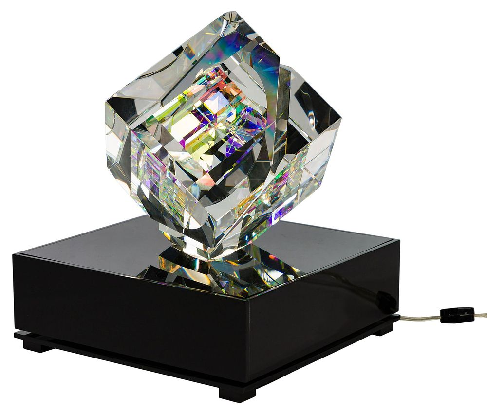 Lot 183: Toland Sand (American, b.1949) Split Cube Sculpture