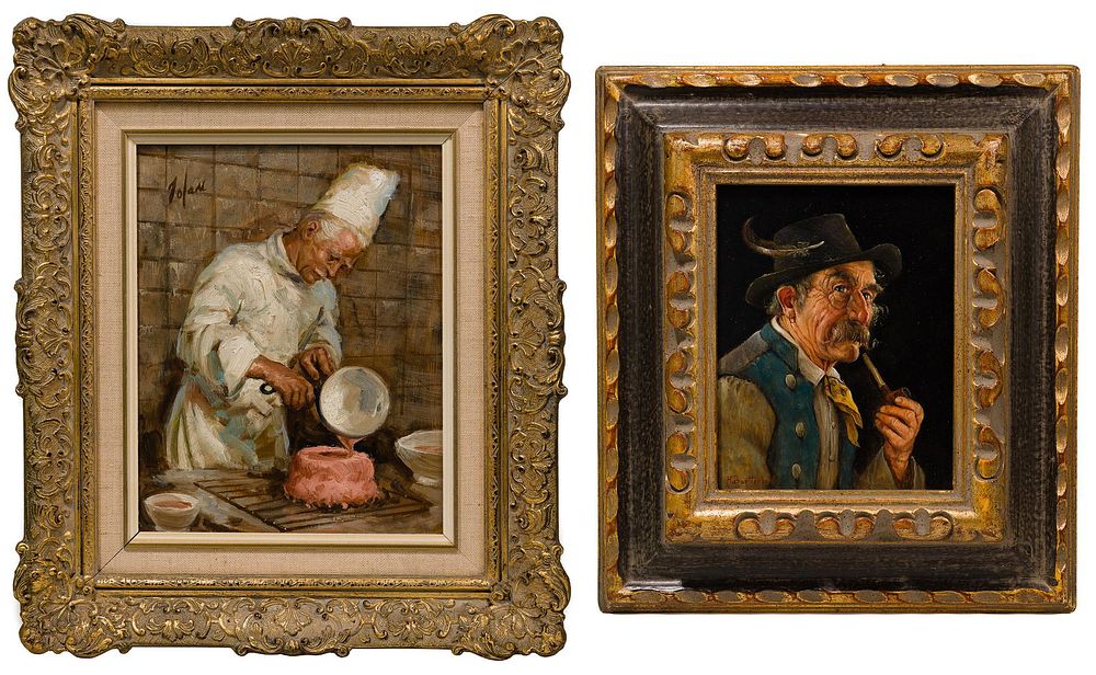 Lot 192: Oils on Board Paintings