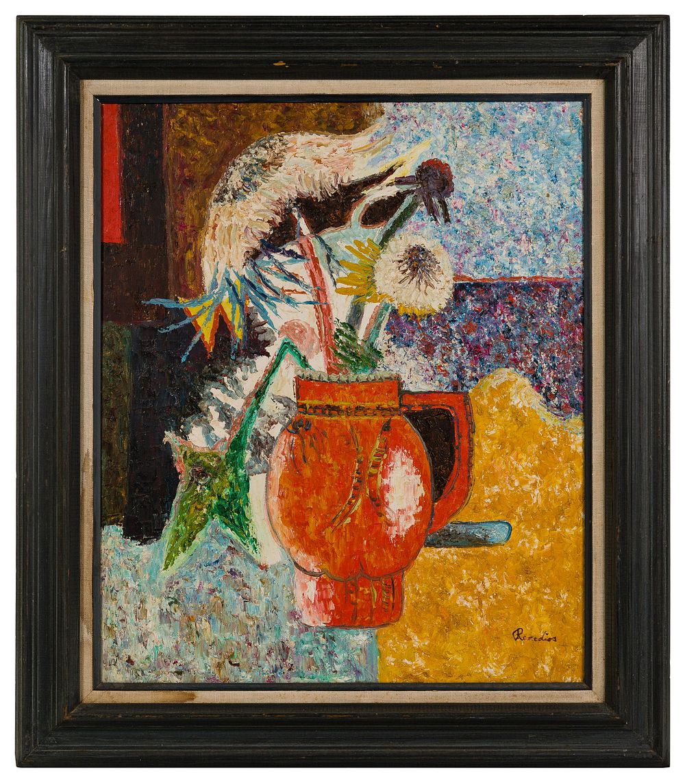 Lot 195: Remedios (20th Century) Oil on Canvas