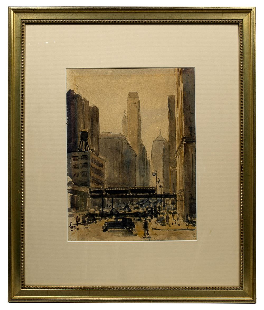 Lot 198: Unknown Artist (20th Century) Watercolor