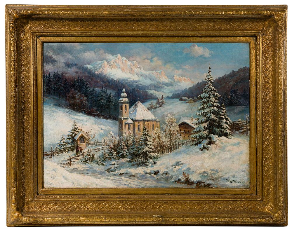 Lot 204: Unknown Artist (Continental School, 19th Century) Oil on Canvas