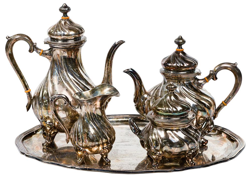 Lot 219: Sterling Silver Beverage Service