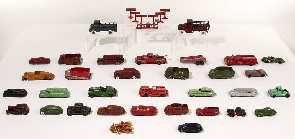 Lot 240: Cast Iron and Rubber Toy Car Assortment