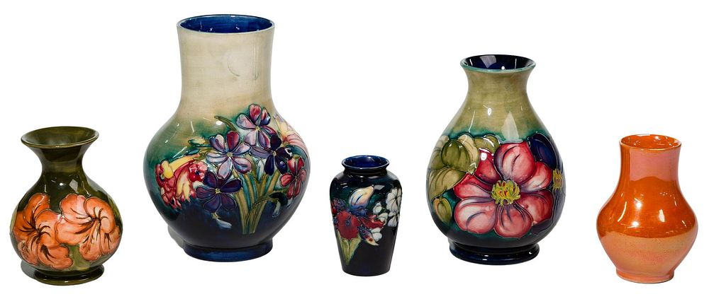 Lot 322: Moorcroft Pottery Vase Assortment
