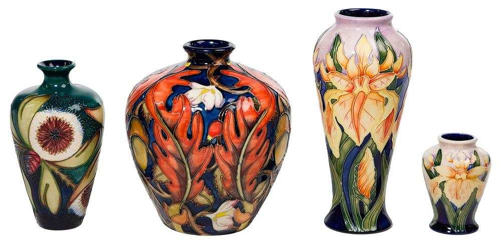 Lot 324: Moorcroft Pottery Vase Assortment