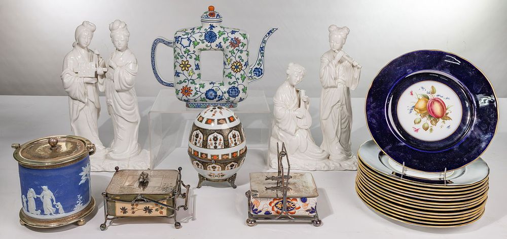 Lot 330: Asian and European Porcelain Assortment