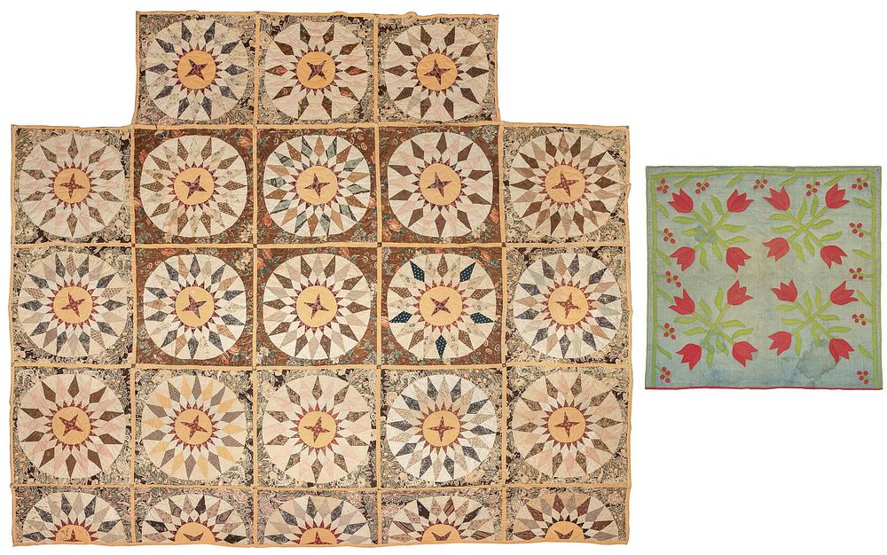 Lot 352: 19th Century Quilt Assortment
