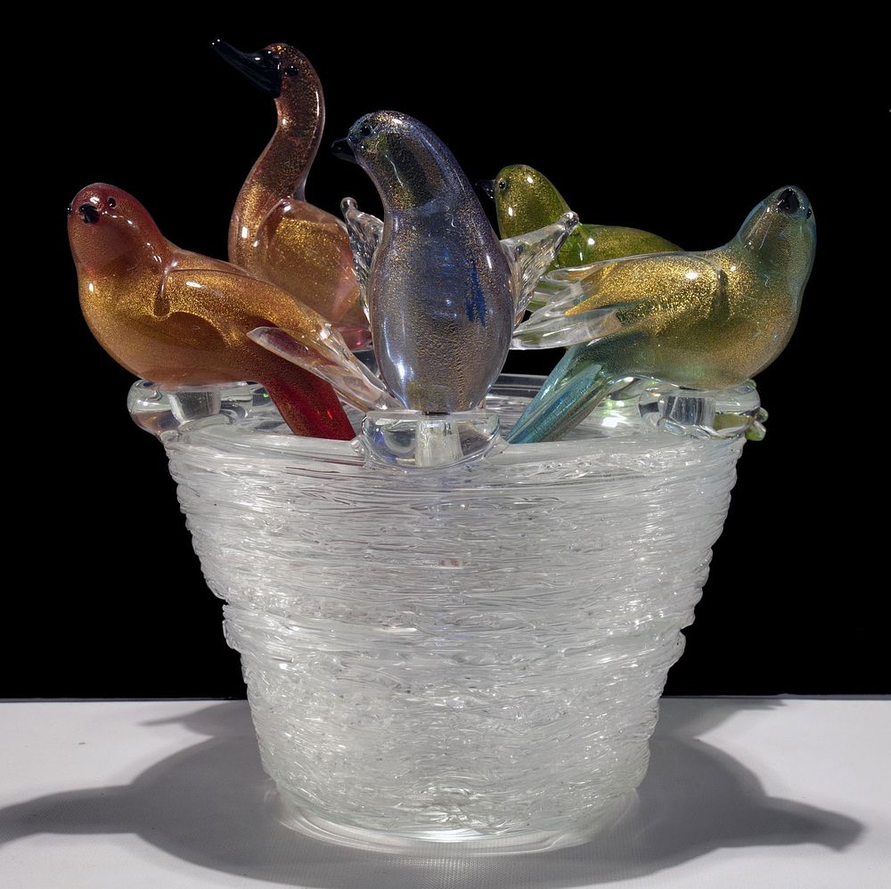 Lot 401: (Attributed to) Zanetti (Italian, 20th Century) Murano Glass Sculpture