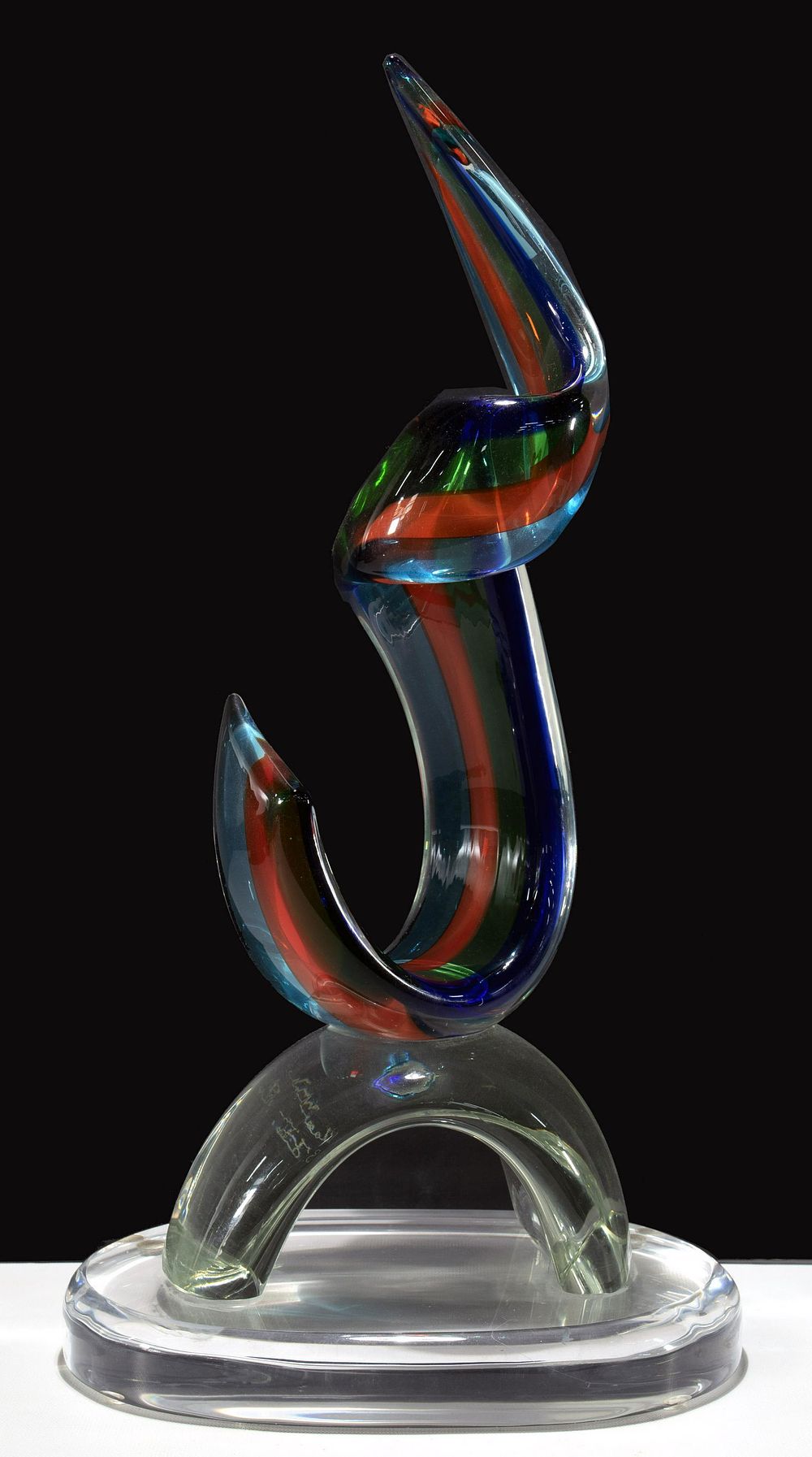 Lot 410: Sandro Frattini (Italian, 20th / 21st Century) Glass Sculpture