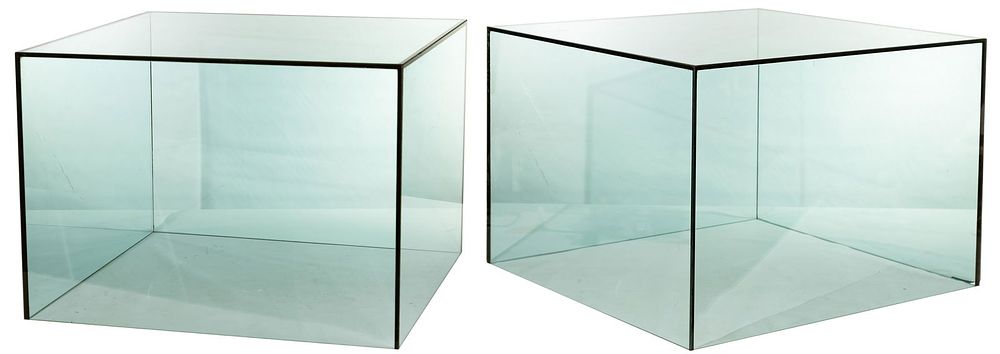Lot 424: Glass Cube Tables