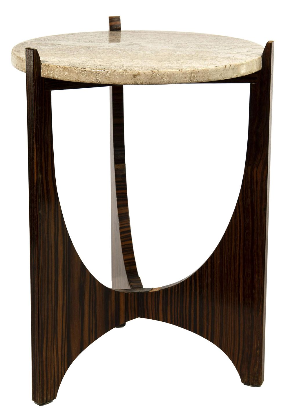 Lot 428: MCM Veneer Serpentine Table