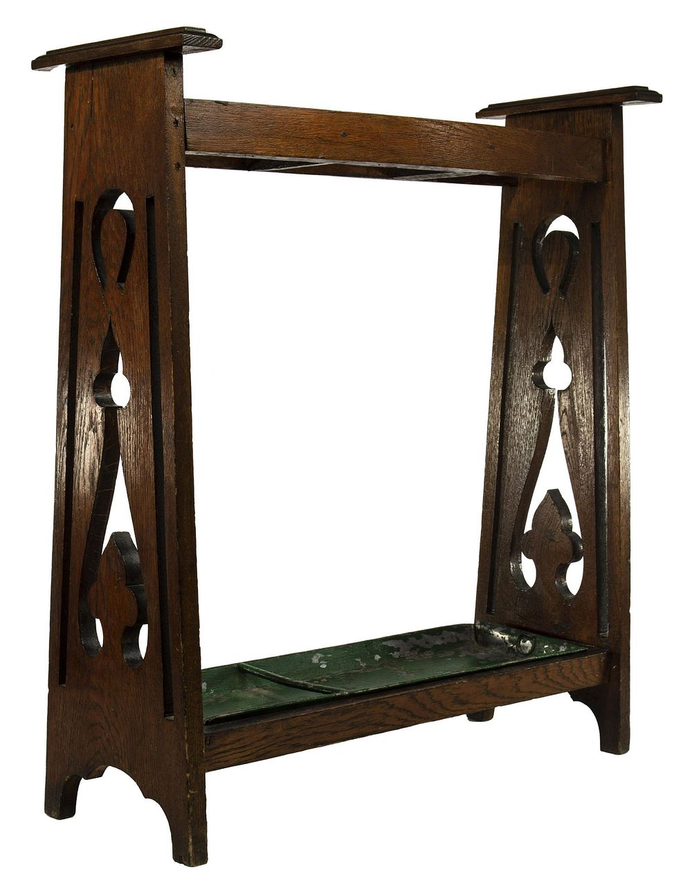 Lot 440: Arts and Crafts Style Oak Umbrella Stand