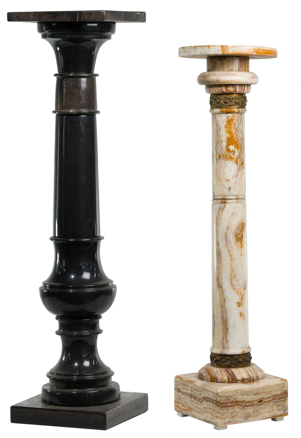 Lot 451: Marble Pedestal Stands