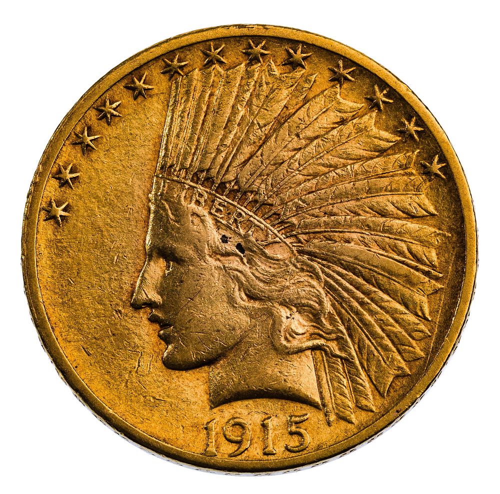 Lot 199: 1915 $10 Gold VF