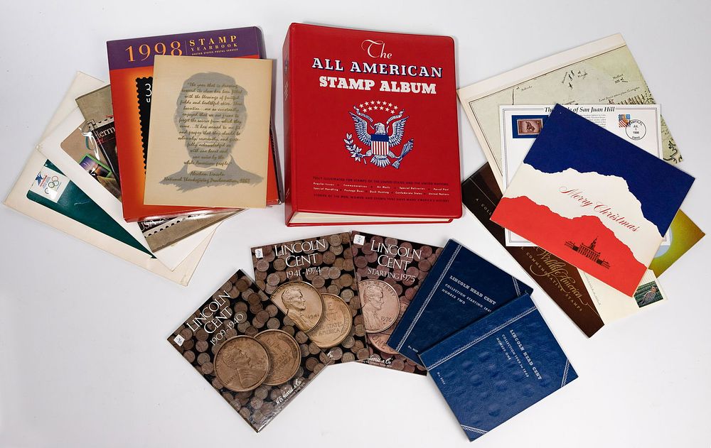 Lot 202: Lincoln 1c and Stamp Book Assortment