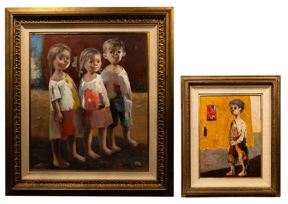 Lot 215: Jose Montanes (Spanish / French, 1918-1998) Oil Paintings