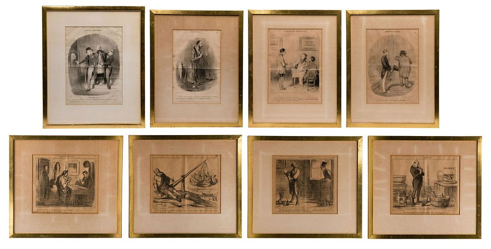 Lot 219: Honore Daumier (French, 1808-1979) Lithograph Collection