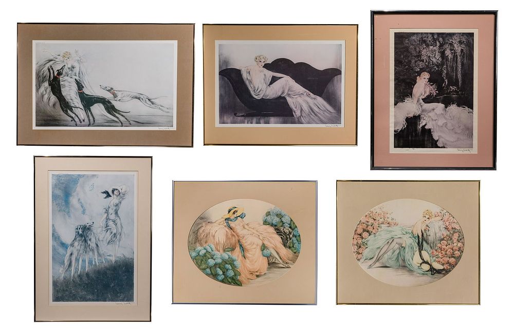 Lot 229: (After) Louis Icart (French 1888-1950) Offset Lithograph Assortment