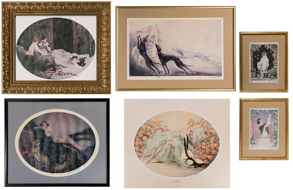 Lot 230: (After) Louis Icart (French 1888-1950) Offset Lithograph Assortment