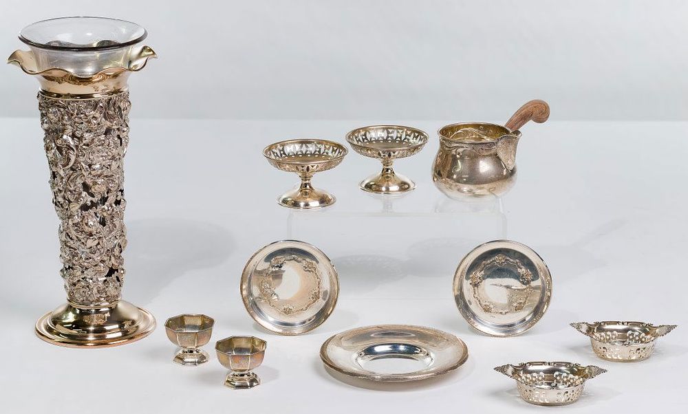 Lot 245: Sterling Silver Hollowware Assortment