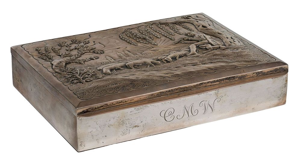 Lot 252: Hungarian Silver Hinged Box