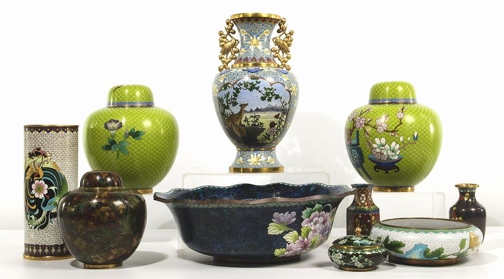 Lot 270: Asian Cloisonne Assortment
