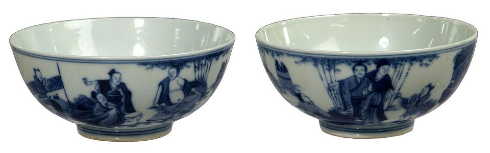 Lot 281: Chinese Blue and White Porcelain Bowls