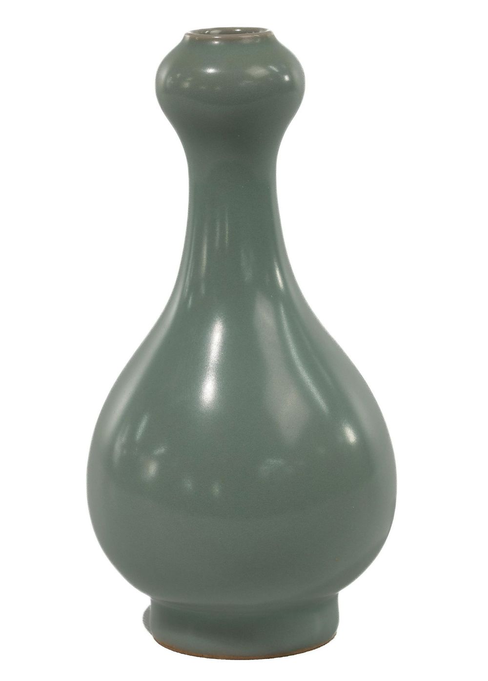 Lot 292: Chinese Celadon Glazed Garlic Mouth Vase