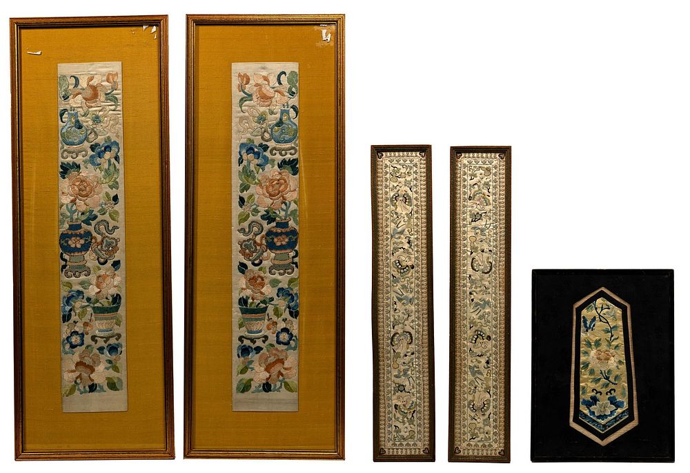 Lot 300: Chinese Embroidered Panel Assortment