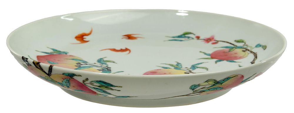 Lot 303: Chinese Famille Rose Porcelain Plate