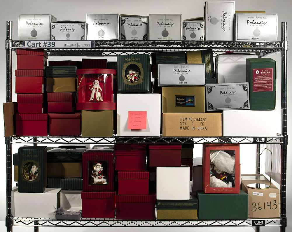 Lot 389: Waterford Crystal Ornament Assortment