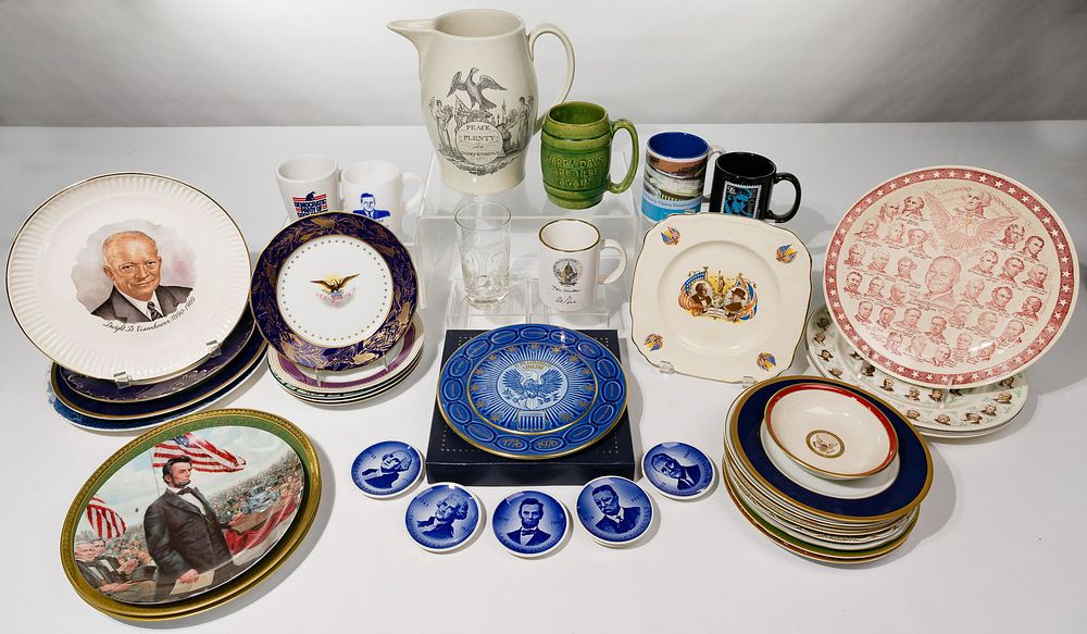 Lot 412: Political Collector Tableware Assortment