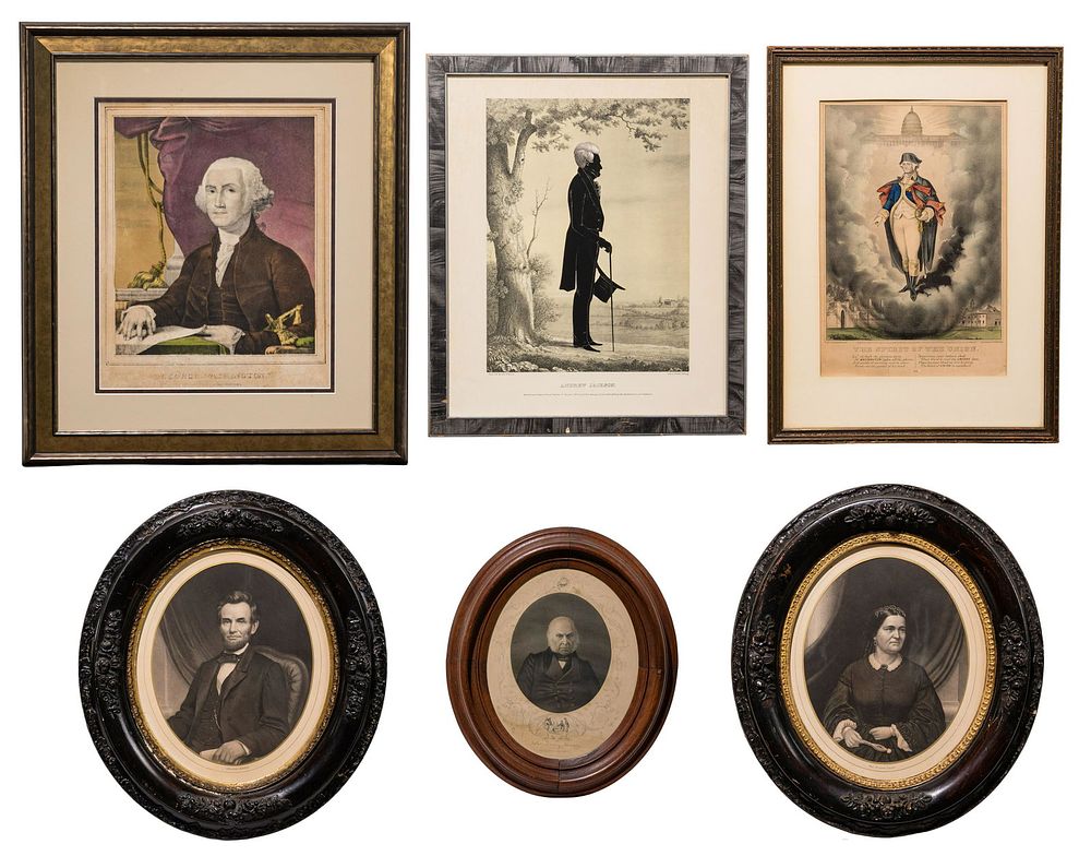 Lot 417: Political Portrait Print Assortment
