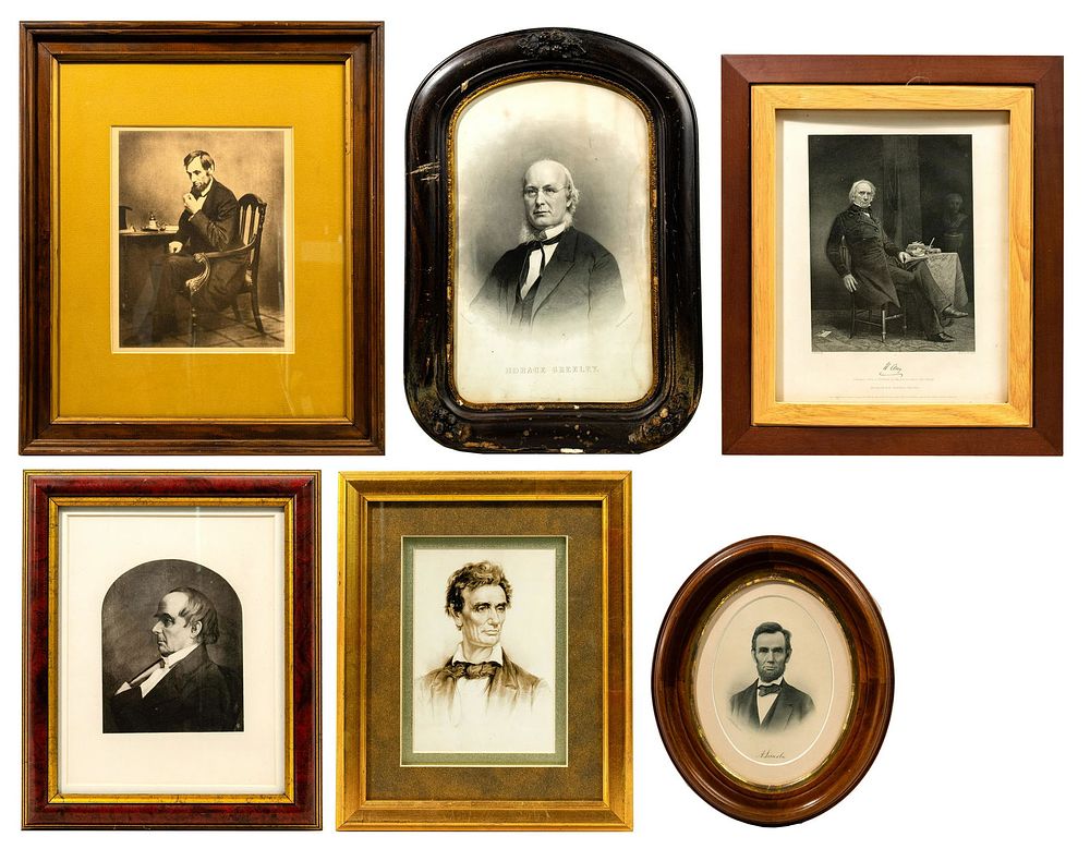 Lot 418: Political Portrait Print Assortment