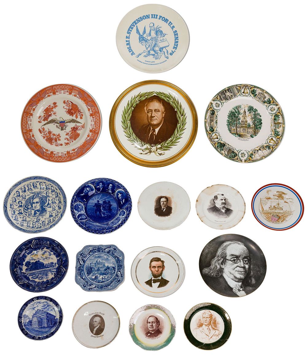 Lot 427: Political Souvenir Plate Assortment