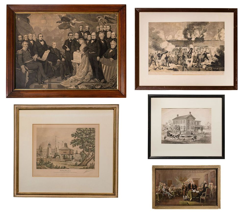 Lot 432: U.S. Political and Historical Print Assortment