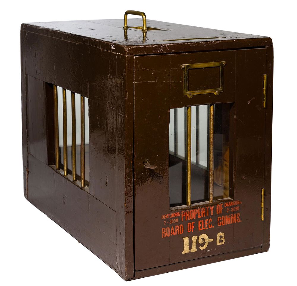 Lot 435: Wood Ballot Box