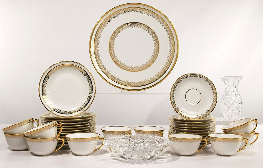 Lot 468: Limoges P. Pastaud Partial China Service