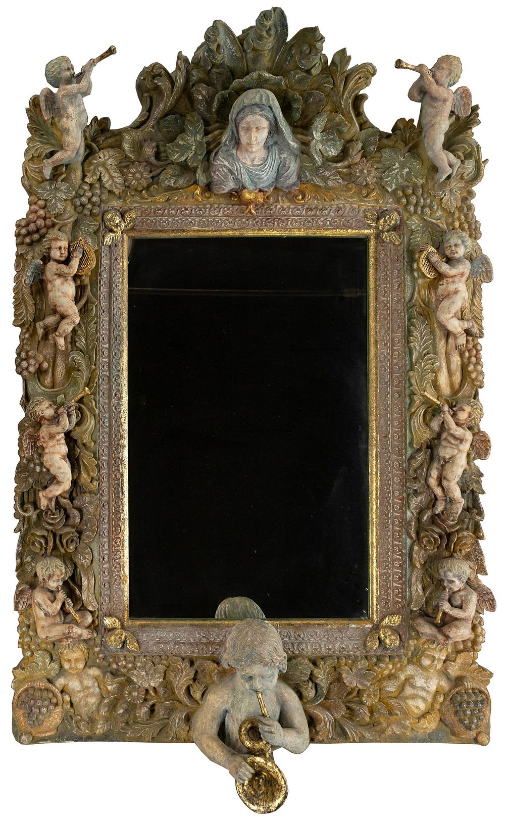 Lot 495: Decorative Wall Mirror